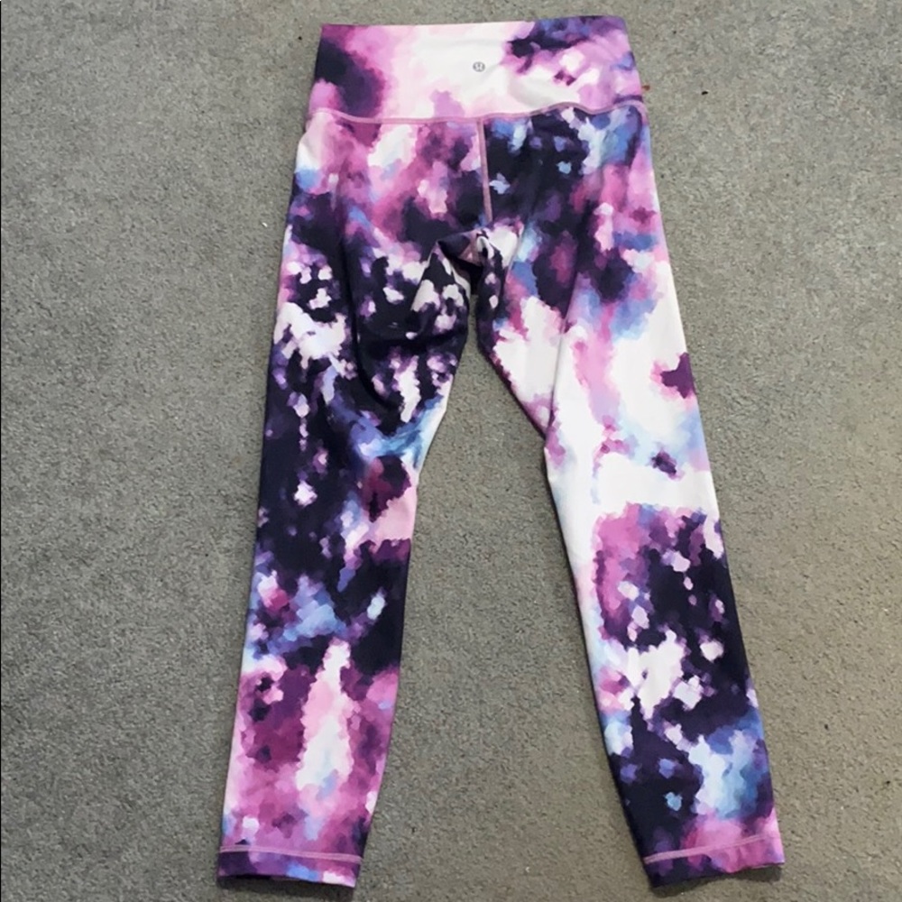 Size 8 Purple/Pink/Blue Lululemon Leggings